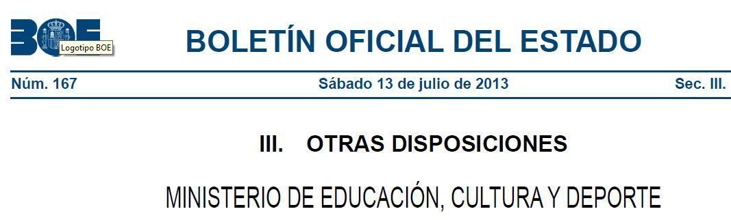 Becas de colaboración en departamentos del Ministerio de Educación