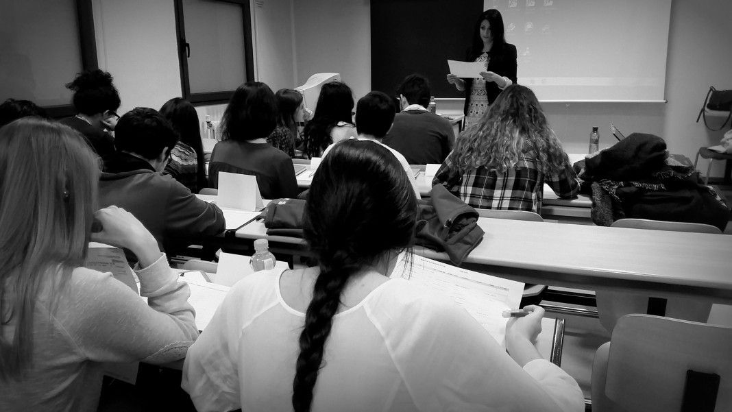 Un momento durante el taller de Alma Trabajos. Fotografía: Patricia Luceño.