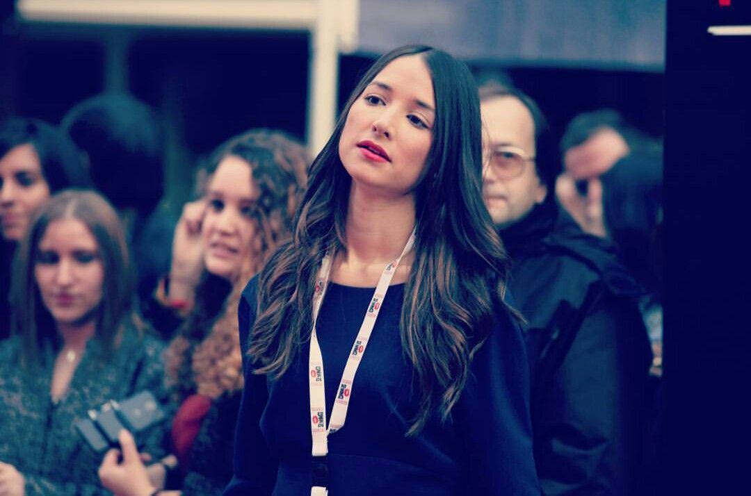 Sara Viloria en la Seminci, uno de los proyectos en los que colabora con Culturatic