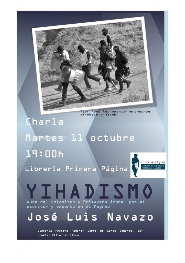 José Luis Navazo imparte una charla sobre yihadismo en la librería Primera Página