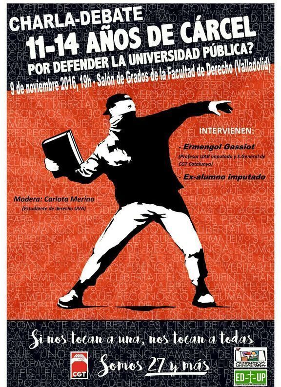 Una charla-debate en defensa de la lucha por la educación pública llega a la UVa