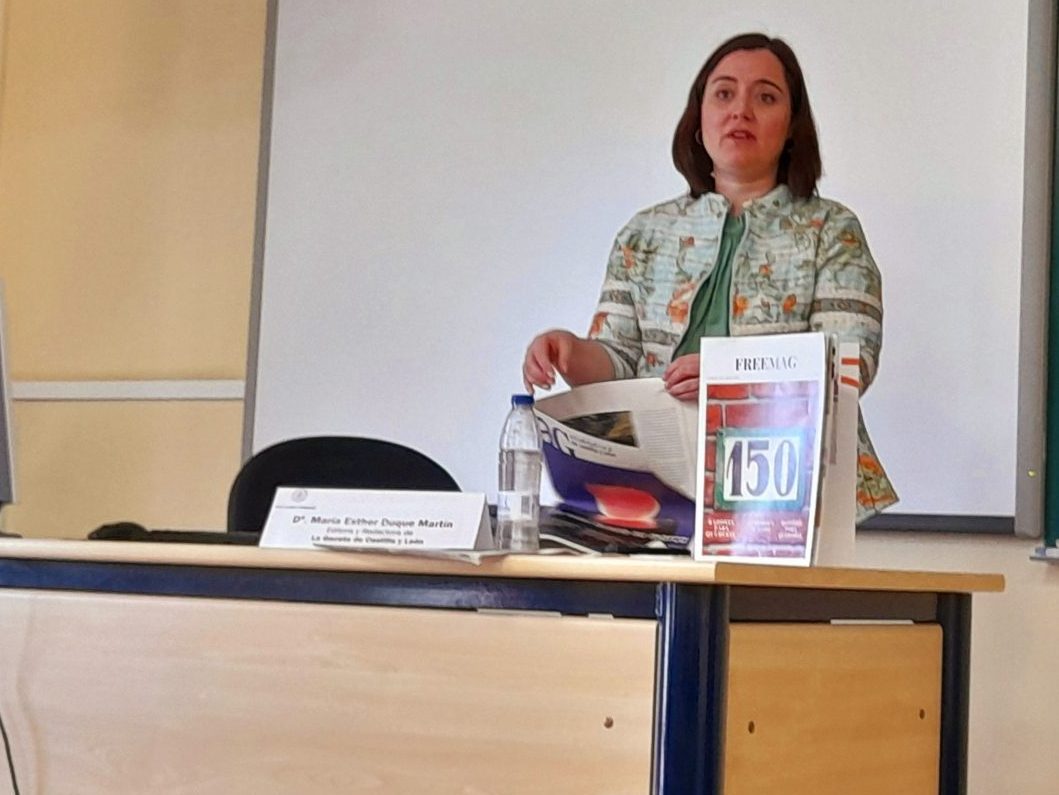 "Las personas mayores en los medios de comunicación"; charla impartida en las XIV Jornadas de Periodismo Social por Esther Duque Martín