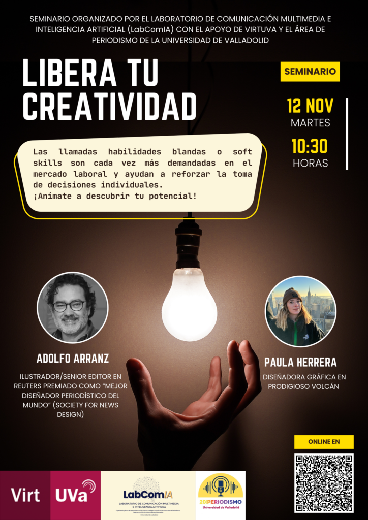 Adolfo Arranz y Paula Herrera en el taller ‘Libera tu creatividad’