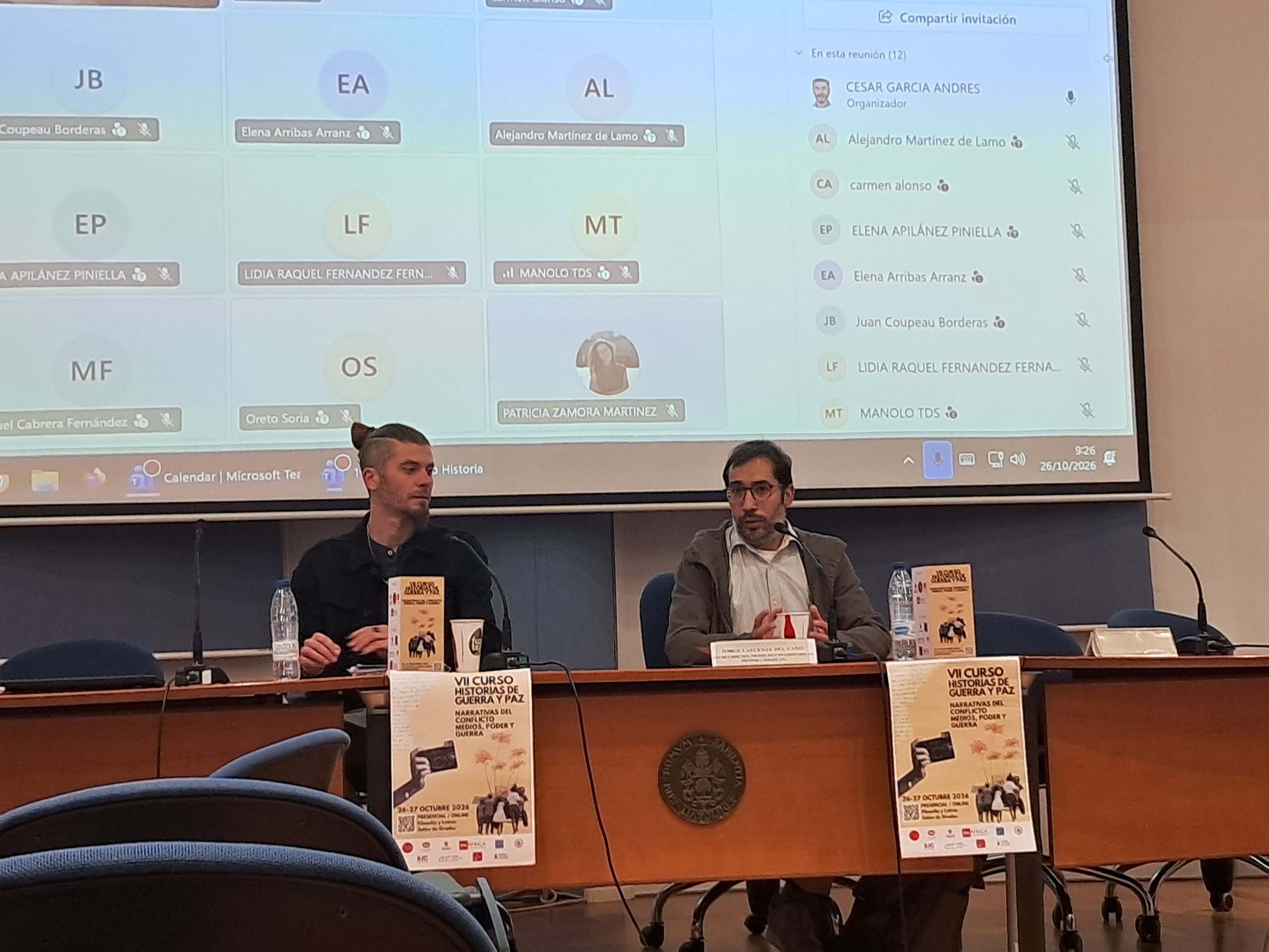 Concluye la primera jornada del VII Curso de Historias de Guerra y Paz