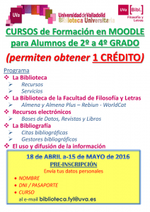 Cartel del Curso de Formación