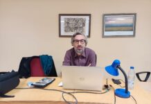 Javier Ocaña se acerca a David Lynch en Filosofía y Letras Javier Ocaña durante el seminario sobre David Lynch