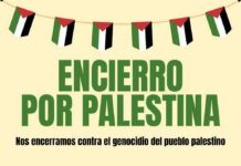 Estudiantes acampan dos noches en la Facultad de Derecho en manifestación por el genocidio de Palestina.