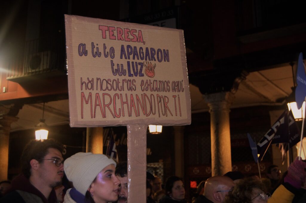 Imagen de la marcha del 8M de Valladolid en 2025. Foto de Lorena Arias