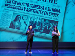 María Aparicio, estudiante de cuarto curso, presenta los Premios Miguel Delibes de Periodismo: «Si crees que puedes, tienes que intentarlo»